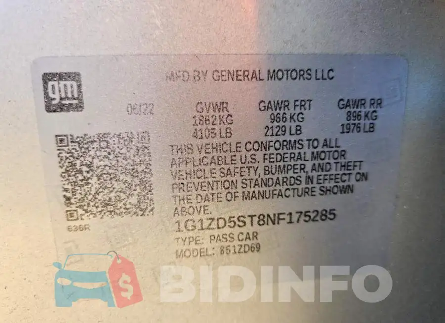 1G1ZD5ST8NF175285 Photo# 12