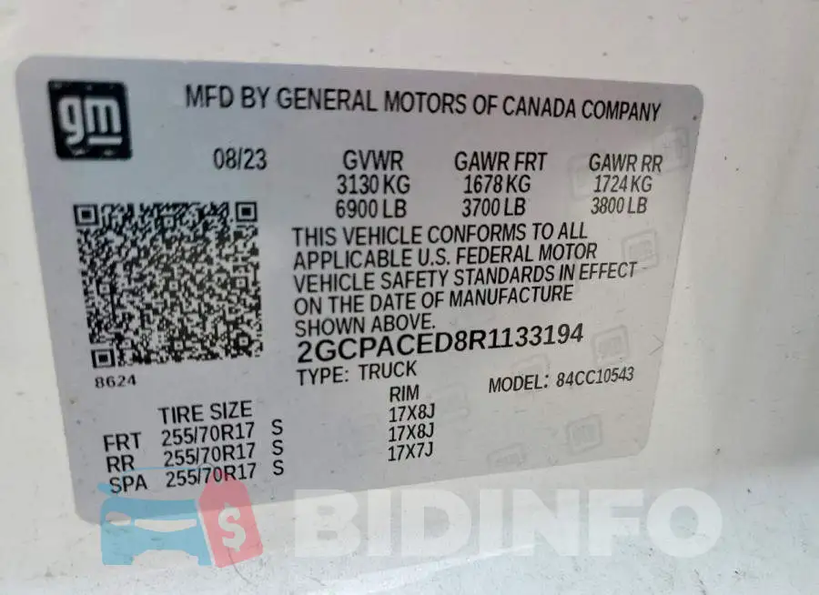 2GCPACED8R1133194 Photo# 12
