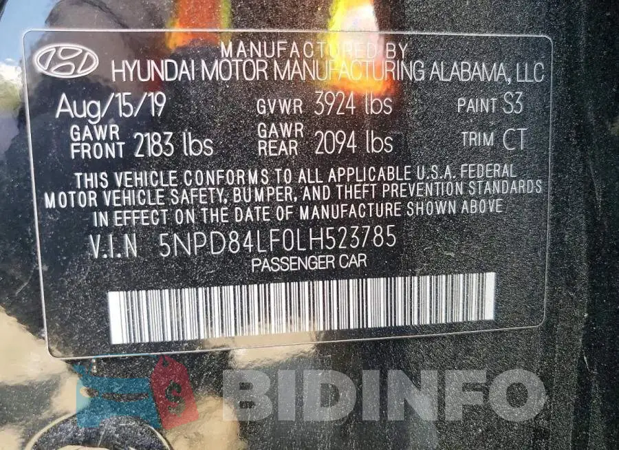 5NPD84LF0LH523785 Photo# 13