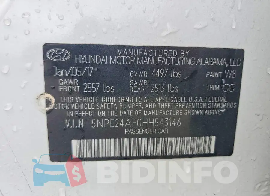 5NPE24AF0HH543146 Photo# 12