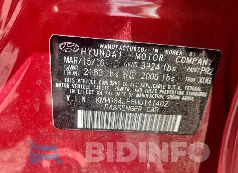 KMHD84LF8HU141402 Photo# 12
