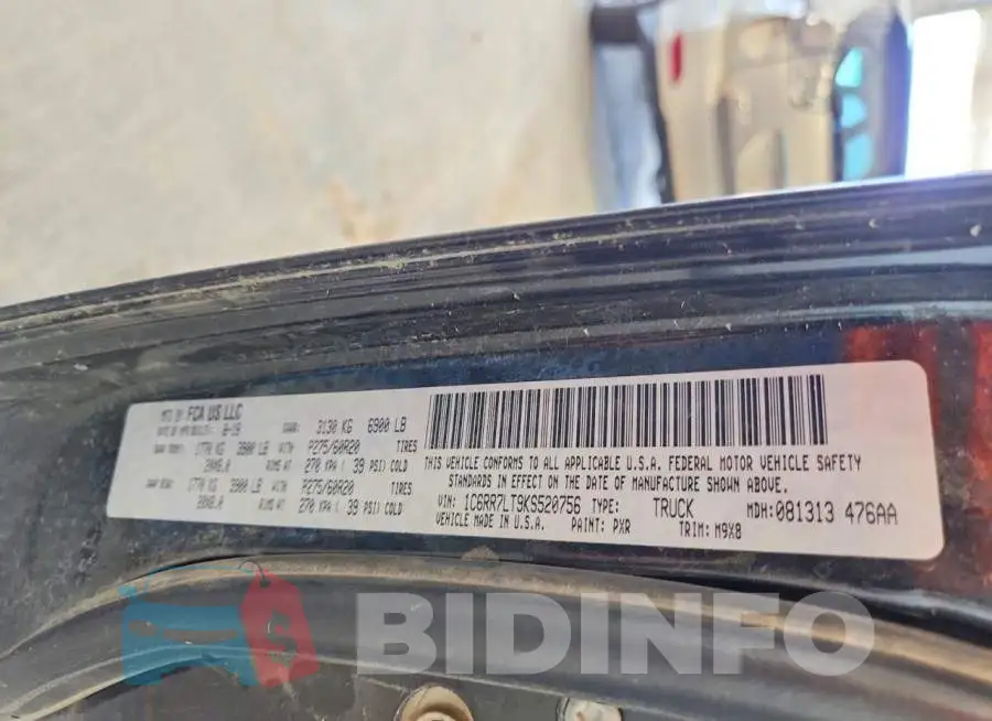 1C6RR7LT9KS520756 Photo# 12