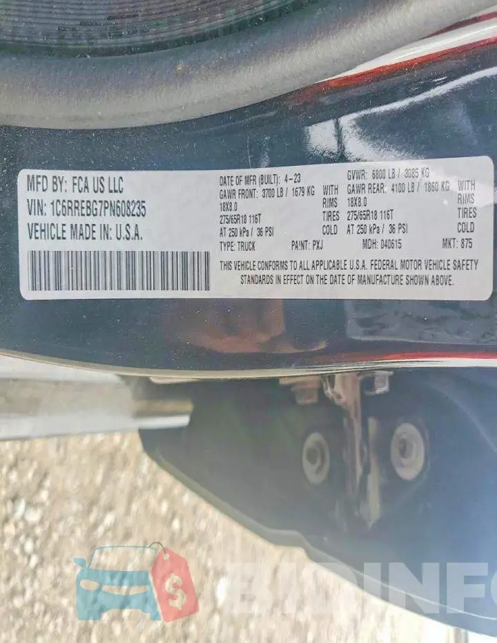 1C6RREBG7PN608235 Photo# 13