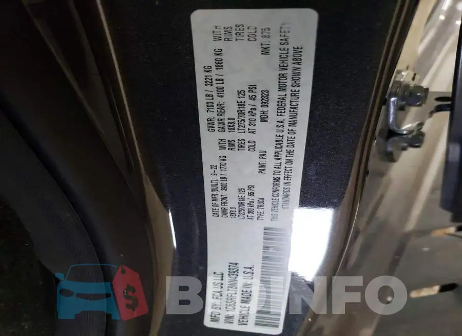 1C6SRFLT8NN439374 Photo# 12