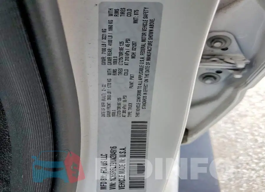 1C6SRFLT9NN284916 Photo# 12
