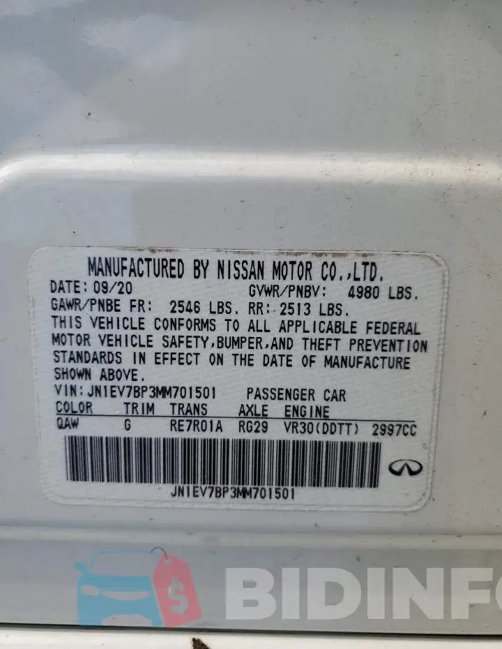 JN1EV7BP3MM701501 Photo# 12