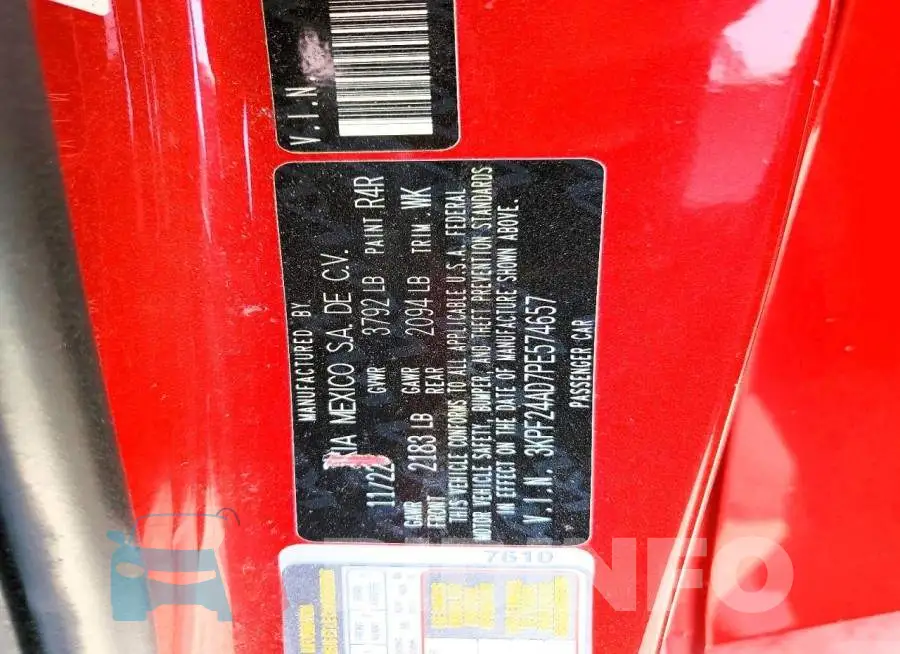 3KPF24AD7PE574657 Photo# 13