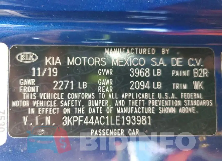 3KPF44AC1LE193981 Photo# 13