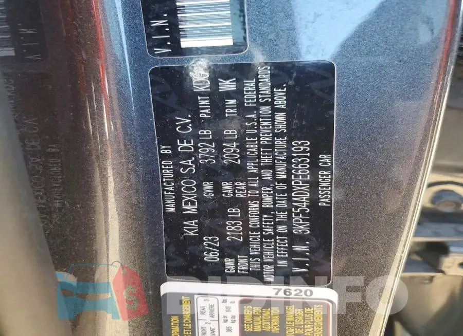 3KPF54ADXPE663193 Photo# 13