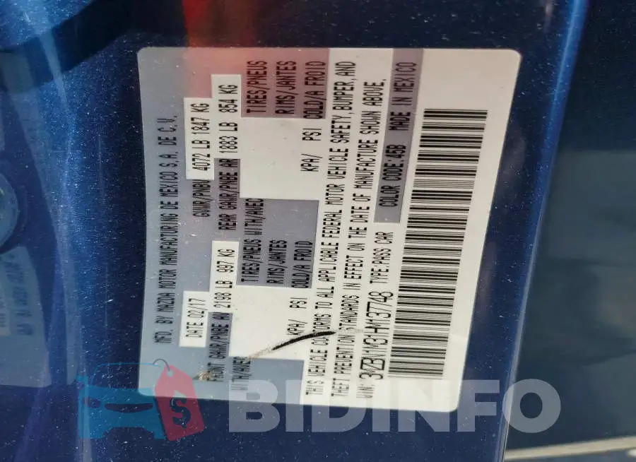 3MZBN1M31HM137748 Photo# 13