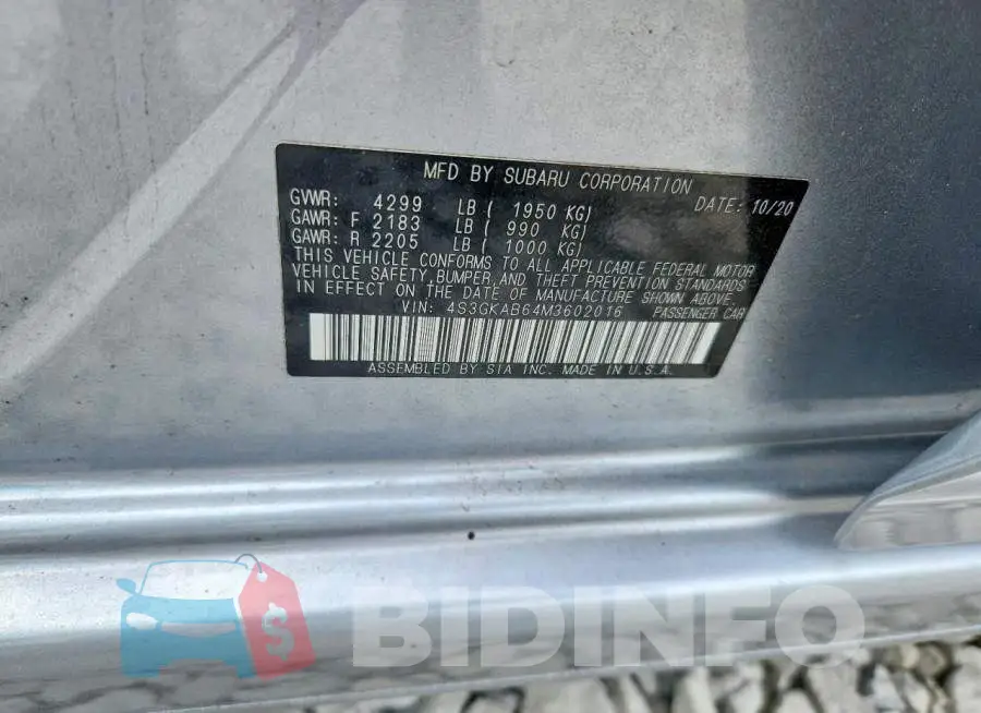 4S3GKAB64M3602016 Photo# 12