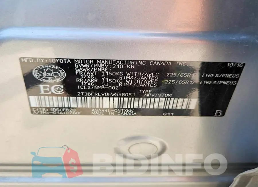 2T3BFREV0HW558051 Photo# 13