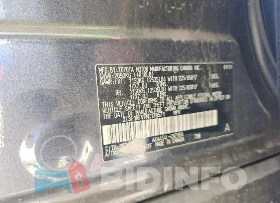 2T3F1RFV7MC178571 Photo# 13