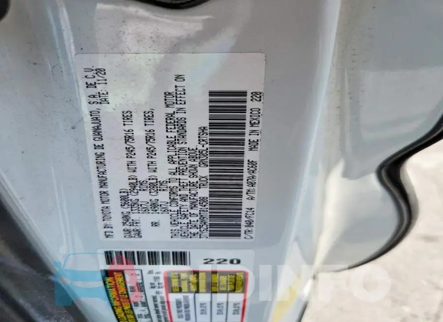 3TYSZ5AN9MT014508 Photo# 12
