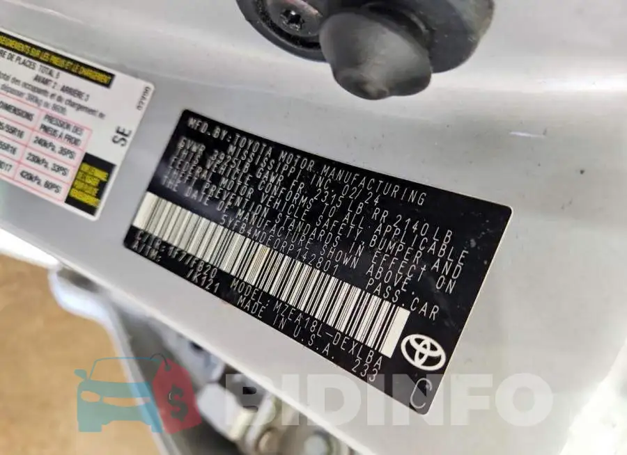 5YFB4MDE0RP142801 Photo# 12