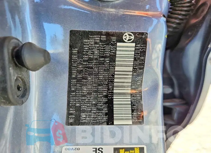 5YFB4MDE3SP308850 Photo# 13