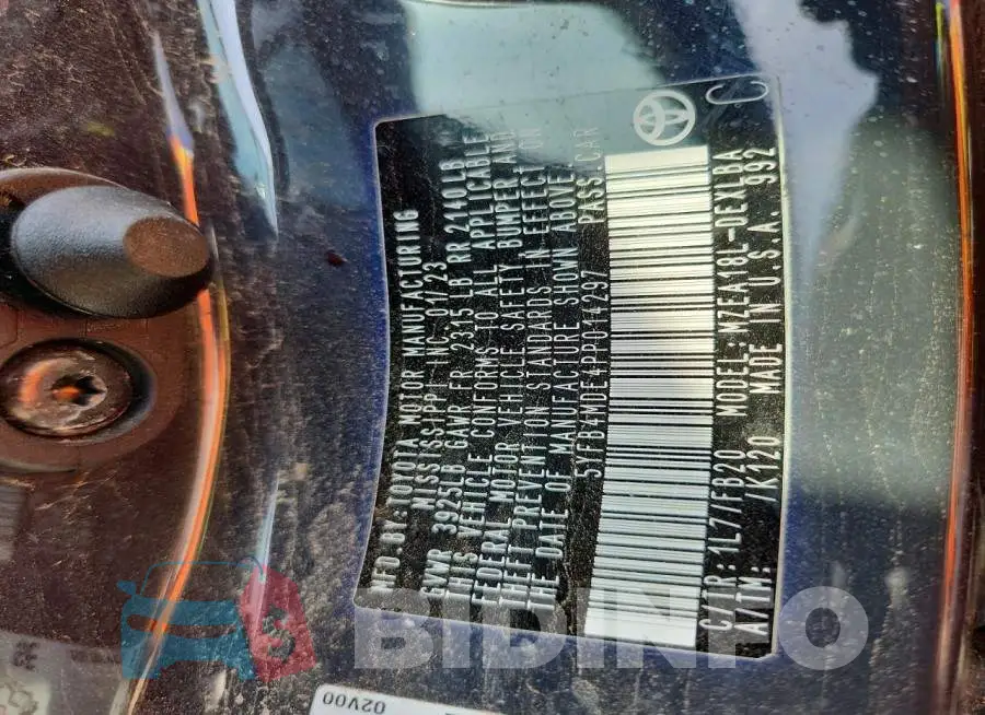 5YFB4MDE4PP014297 Photo# 12
