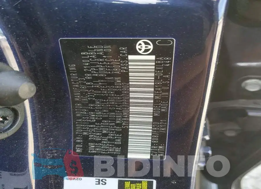 5YFB4MDE7PP078902 Photo# 12