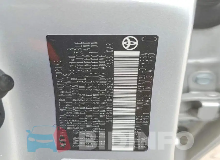 5YFS4MCE8SP229272 Photo# 12