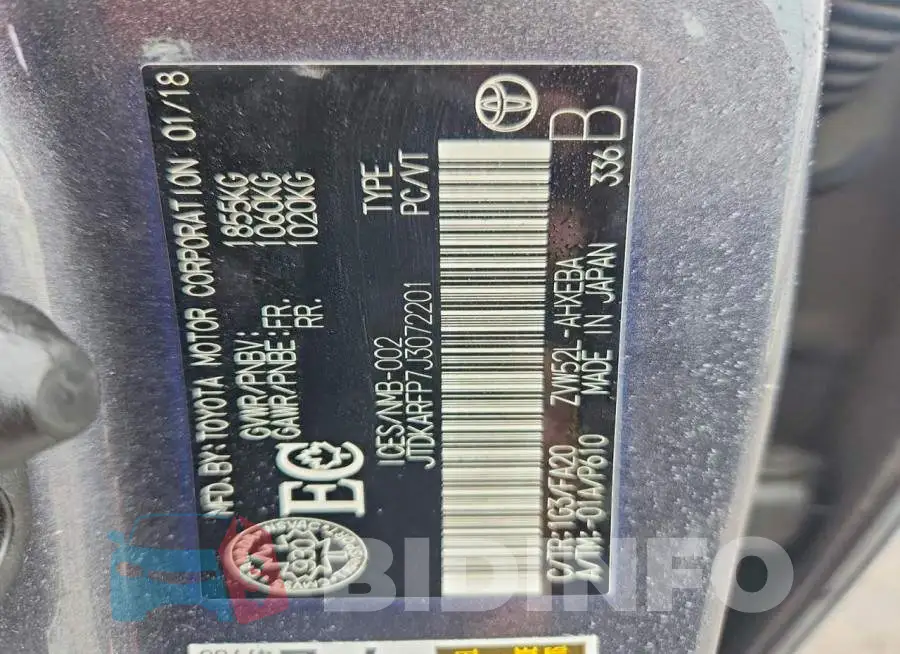 JTDKARFP7J3072201 Photo# 12