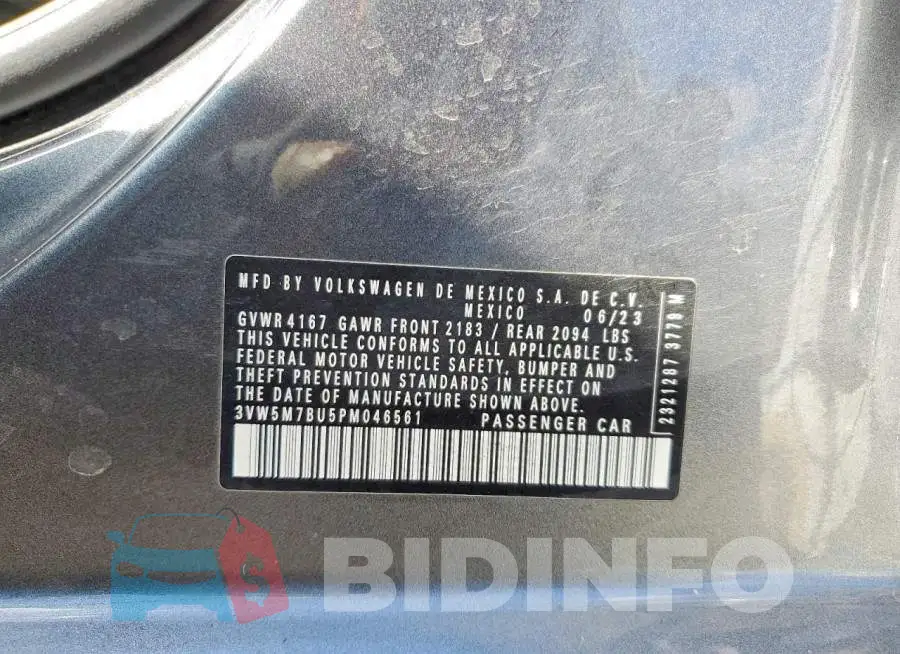 3VW5M7BU5PM046561 Photo# 12