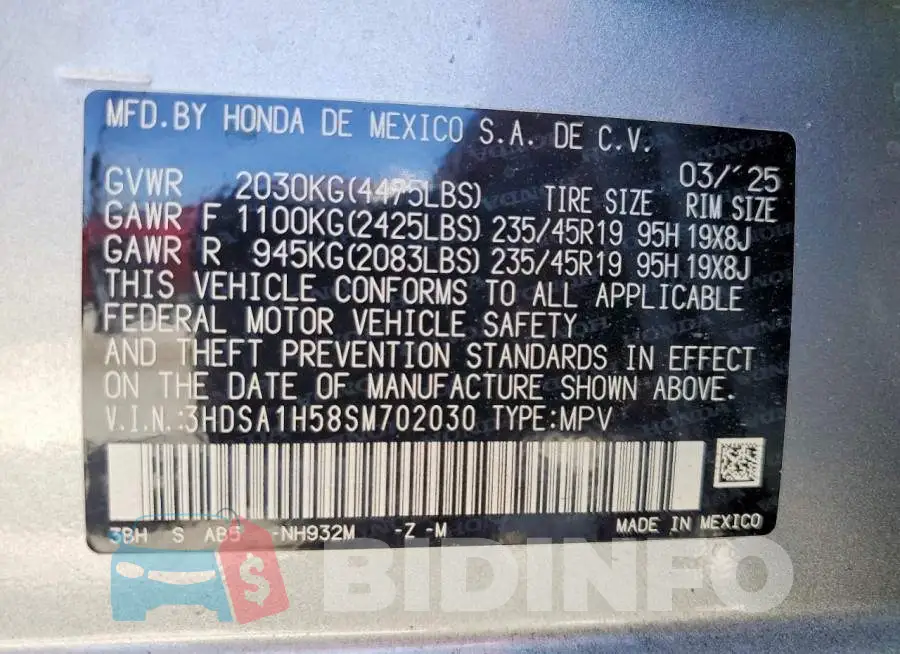 3HDSA1H58SM702030 Photo# 13