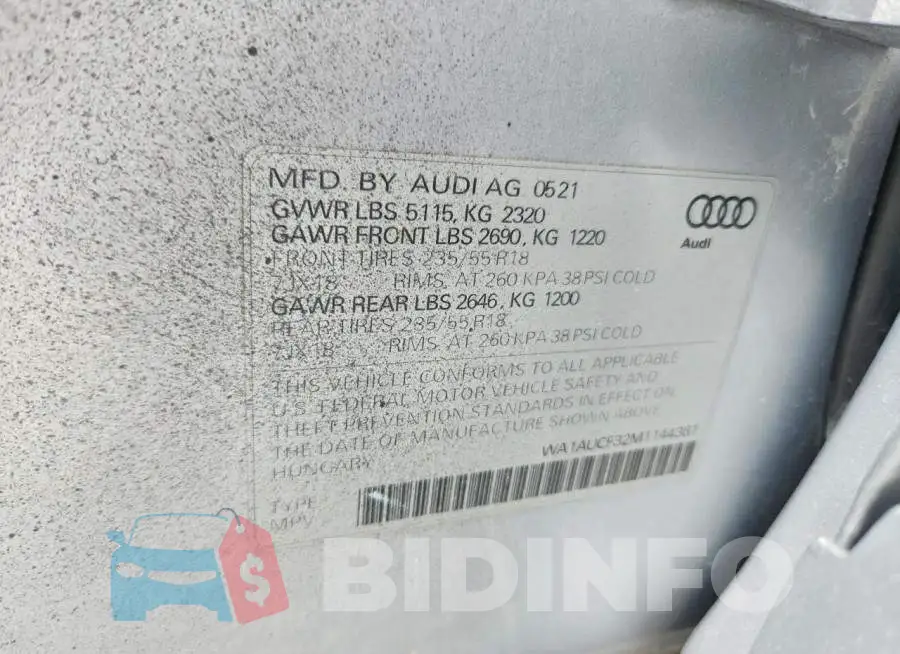 WA1AUCF32M1144381 Photo# 14