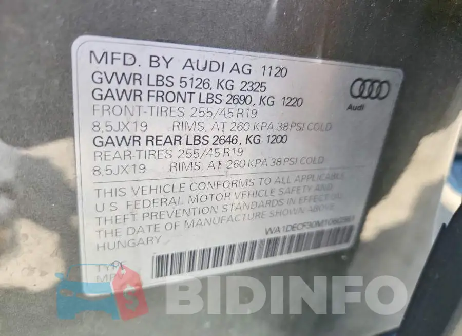 WA1DECF30M1060361 Photo# 13