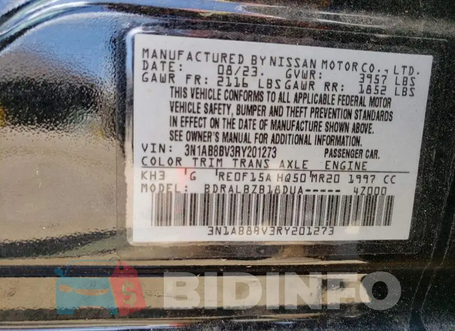 3N1AB8BV3RY201273 Photo# 12