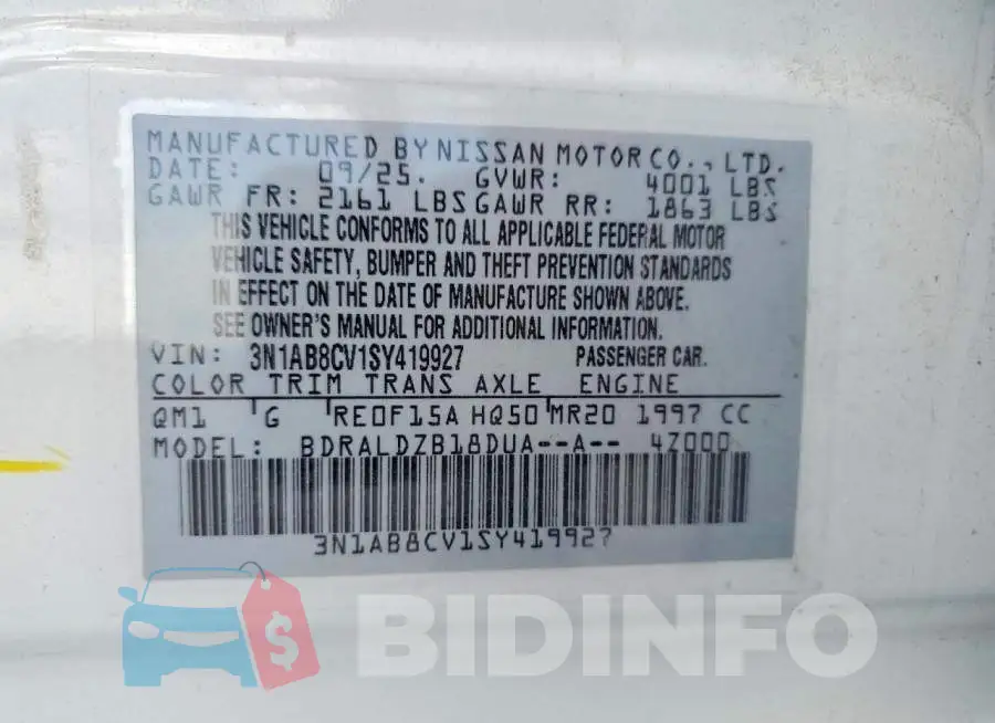 3N1AB8CV1SY419927 Photo# 12