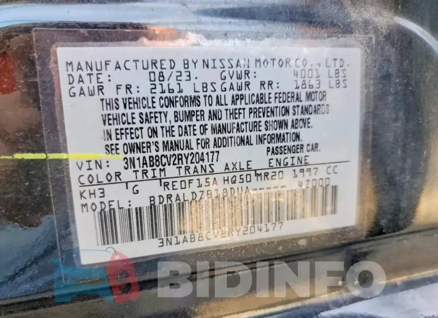 3N1AB8CV2RY204177 Photo# 12