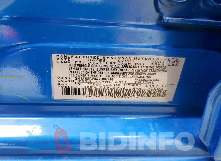 3N1AB8CV4SY386714 Photo# 12
