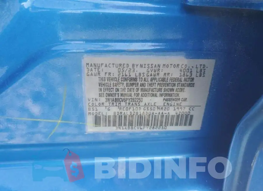 3N1AB8CV6PY282250 Photo# 12