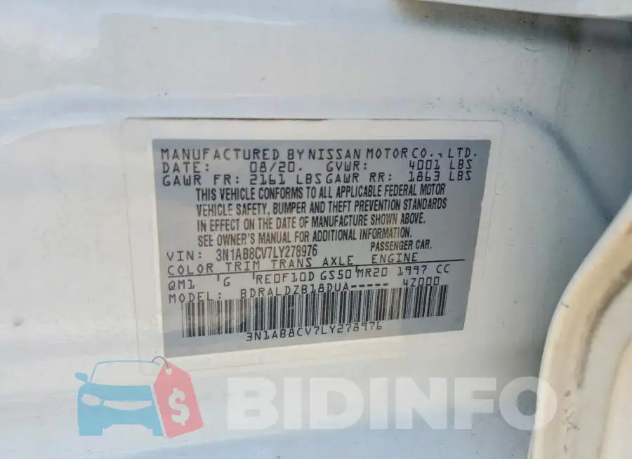 3N1AB8CV7LY278976 Photo# 12