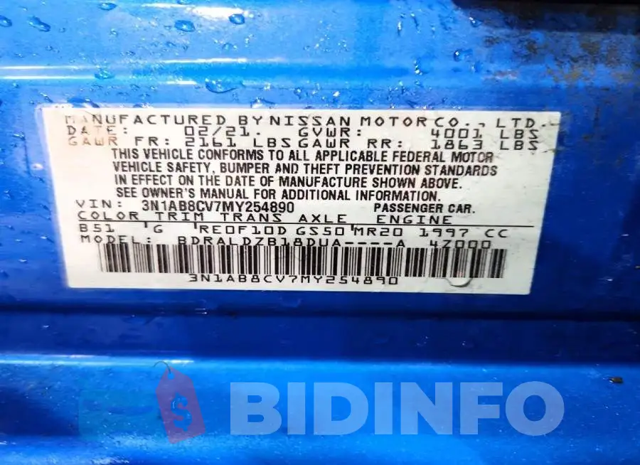 3N1AB8CV7MY254890 Photo# 13