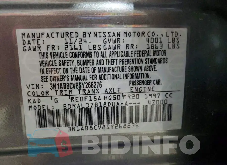 3N1AB8CV8SY268276 Photo# 13