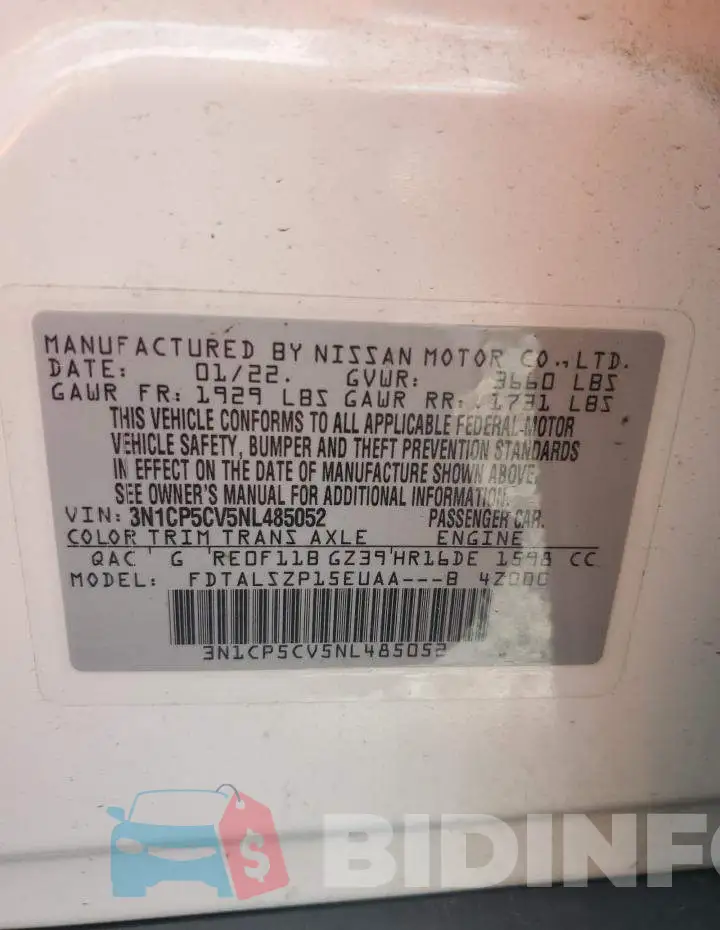 3N1CP5CV5NL485052 Photo# 13