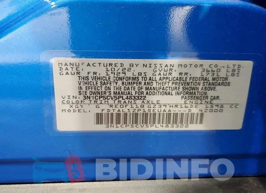 3N1CP5CV5PL483322 Photo# 14