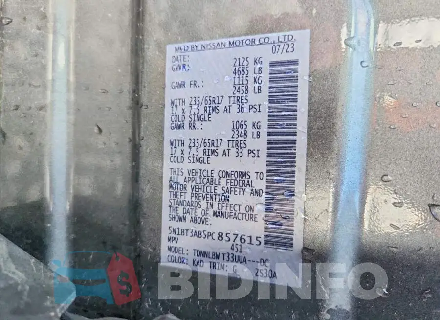 5N1BT3AB5PC857615 Photo# 13