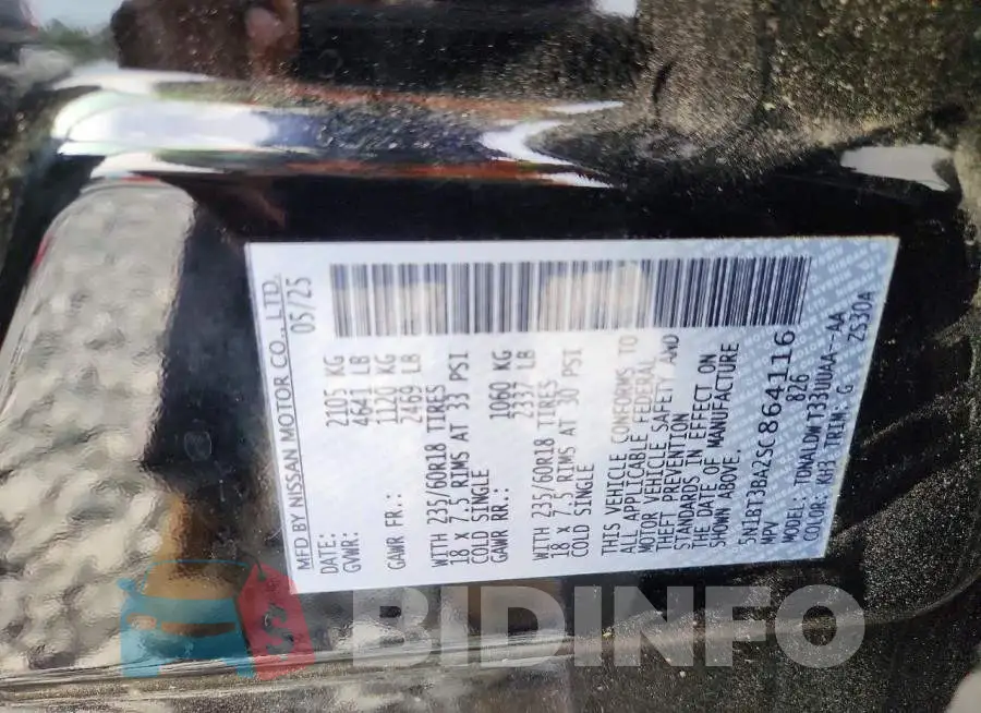 5N1BT3BA2SC864116 Photo# 13