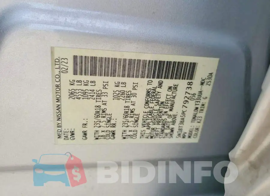 5N1BT3BA5PC792738 Photo# 13