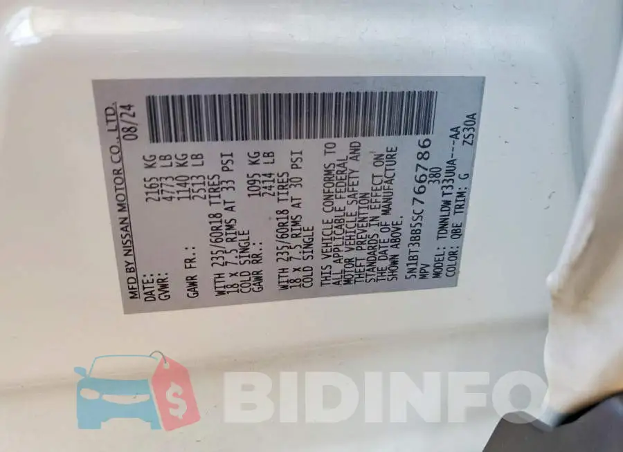 5N1BT3BB5SC766786 Photo# 14
