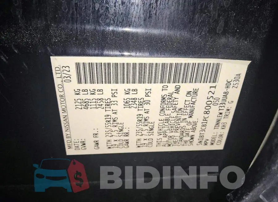 5N1BT3CB1PC800521 Photo# 13