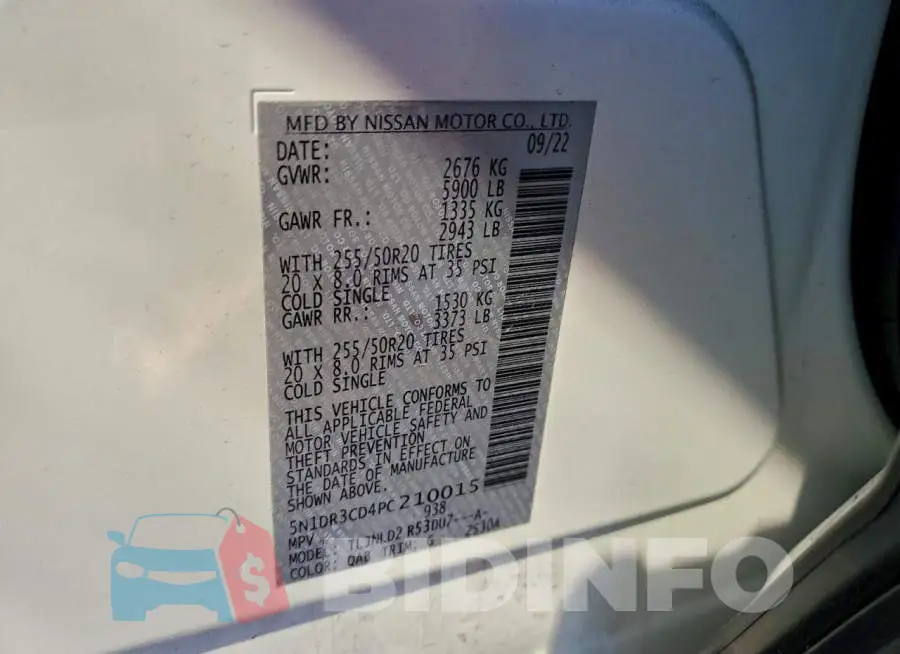 5N1DR3CD4PC210015 Photo# 13