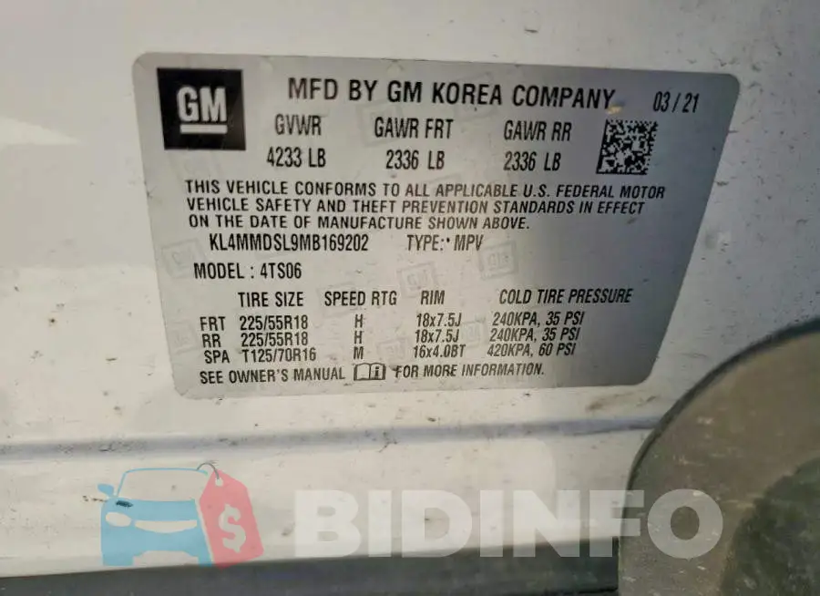KL4MMDSL9MB169202 Photo# 14
