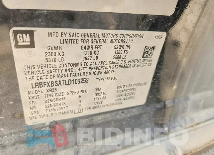 LRBFXBSA7LD109252 Photo# 13