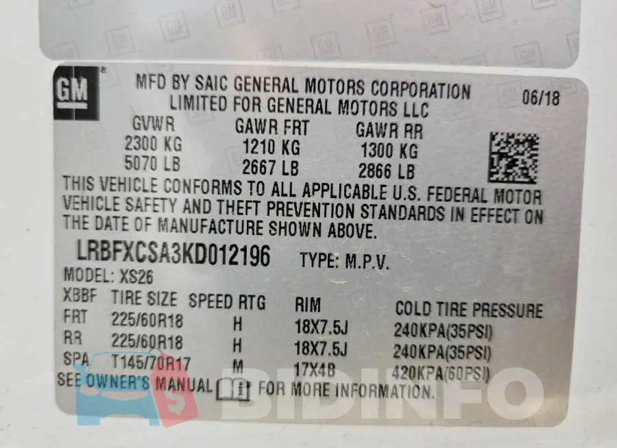 LRBFXCSA3KD012196 Photo# 14