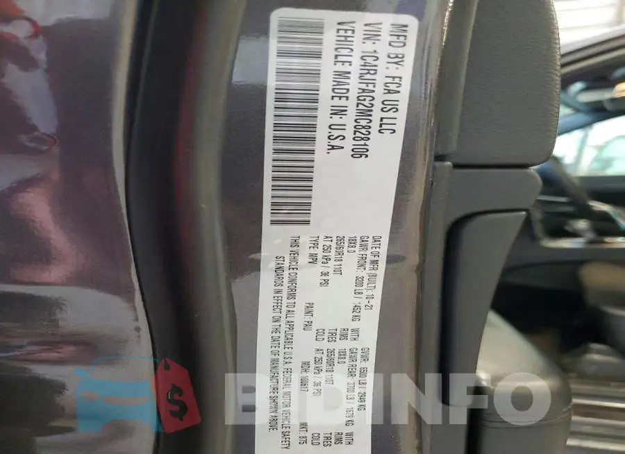 1C4RJFAG2MC828106 Photo# 13