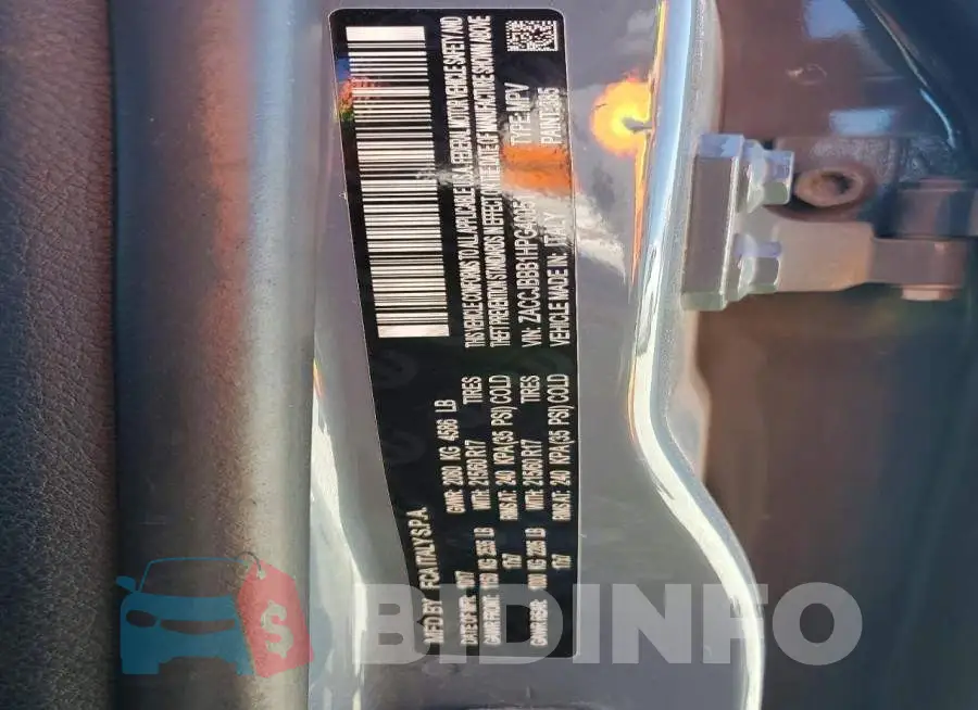ZACCJBBB1HPG40051 Photo# 13