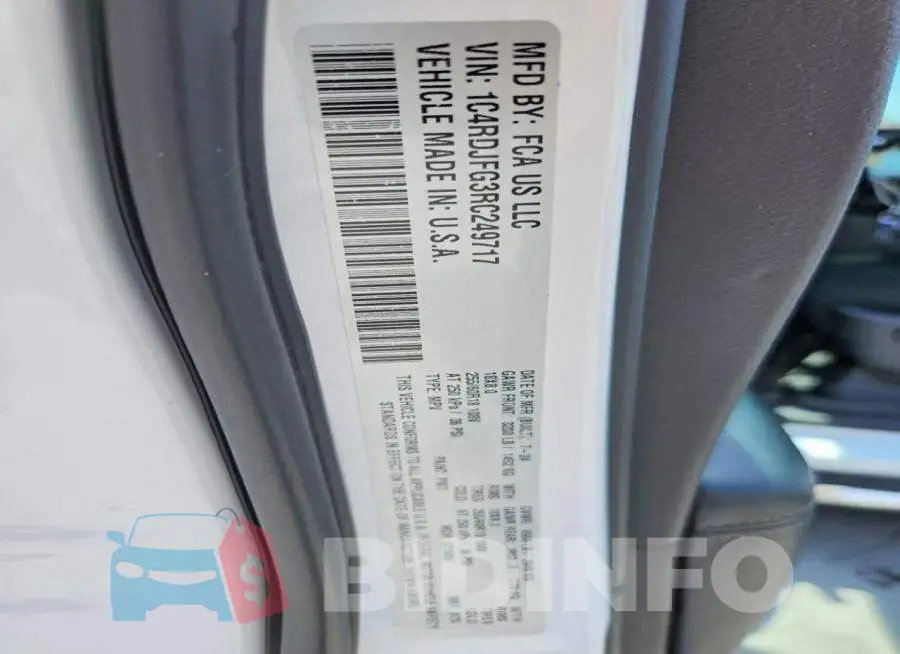 1C4RDJFG3RC249717 Photo# 14